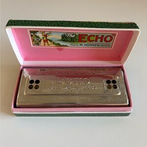 The Echo Harp M. Hohner 54/64 Harmonica Made In Germany In Box